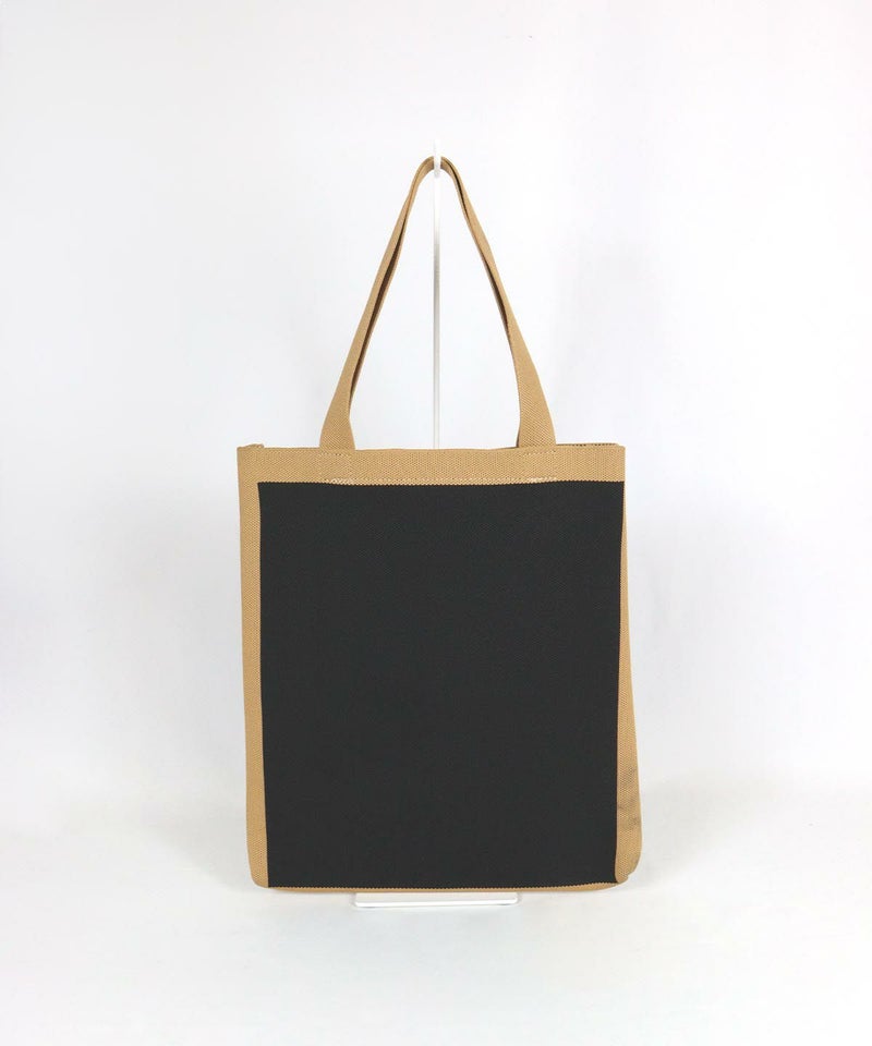 ニットトートバッグ後（ブラック）