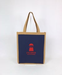 ニットトートバッグ（ネイビー）