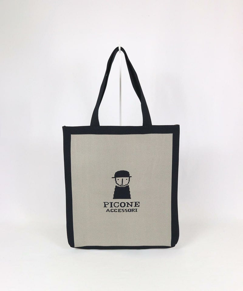 ニットトートバッグ（ライトグレー）