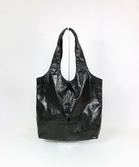 レザー風トートバッグ（ブラック）