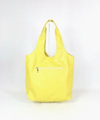 レザー風トートバッグ後（イエロー）