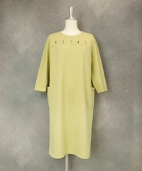 ビーズ刺繍ワンピース（イエロー）