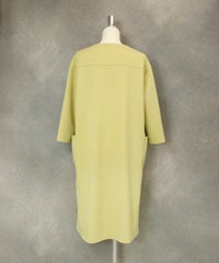 ビーズ刺繍ワンピース後（イエロー）