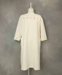 ビーズ刺繍ワンピース（ホワイト）