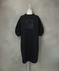 UV冷感タックスリーブワンピース（ネイビー）