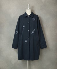刺繍UVスプリングコート（ネイビー）