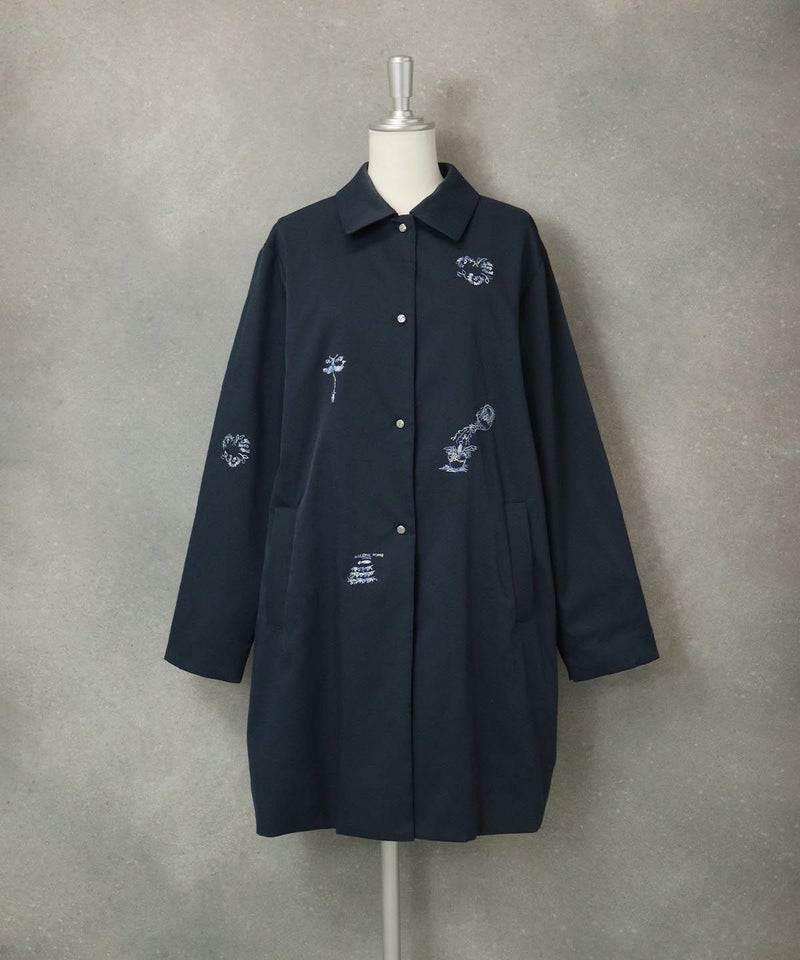 刺繍UVスプリングコート（ネイビー）