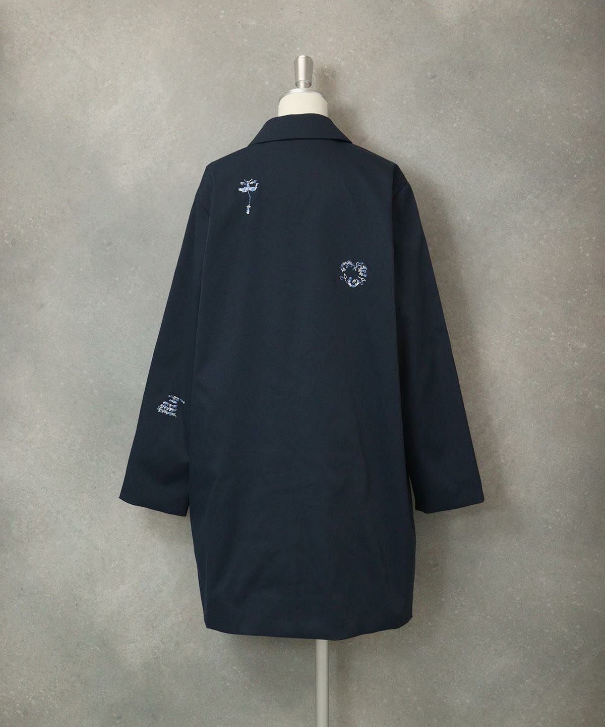 刺繍UVスプリングコート後（ネイビー）