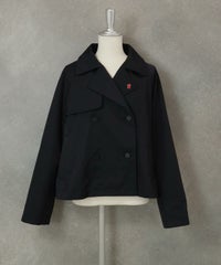 撥水ショートトレンチコート（ネイビー）