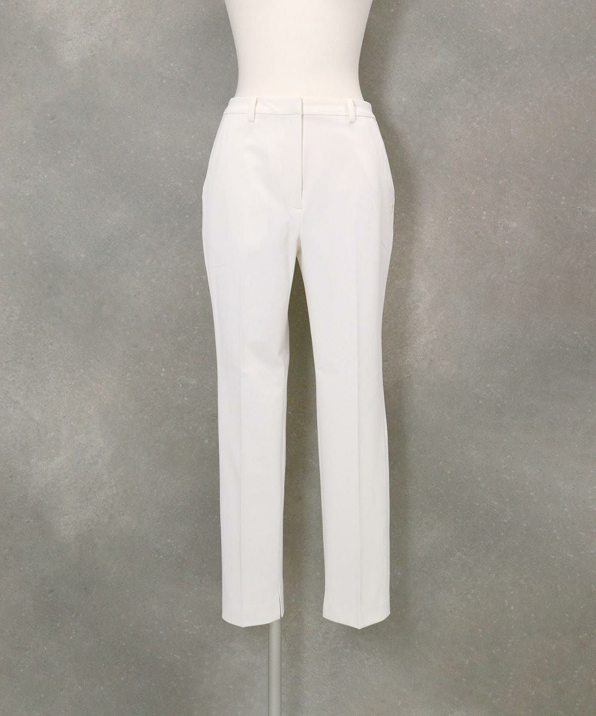 センタープレスUV撥水パンツ(ホワイト)