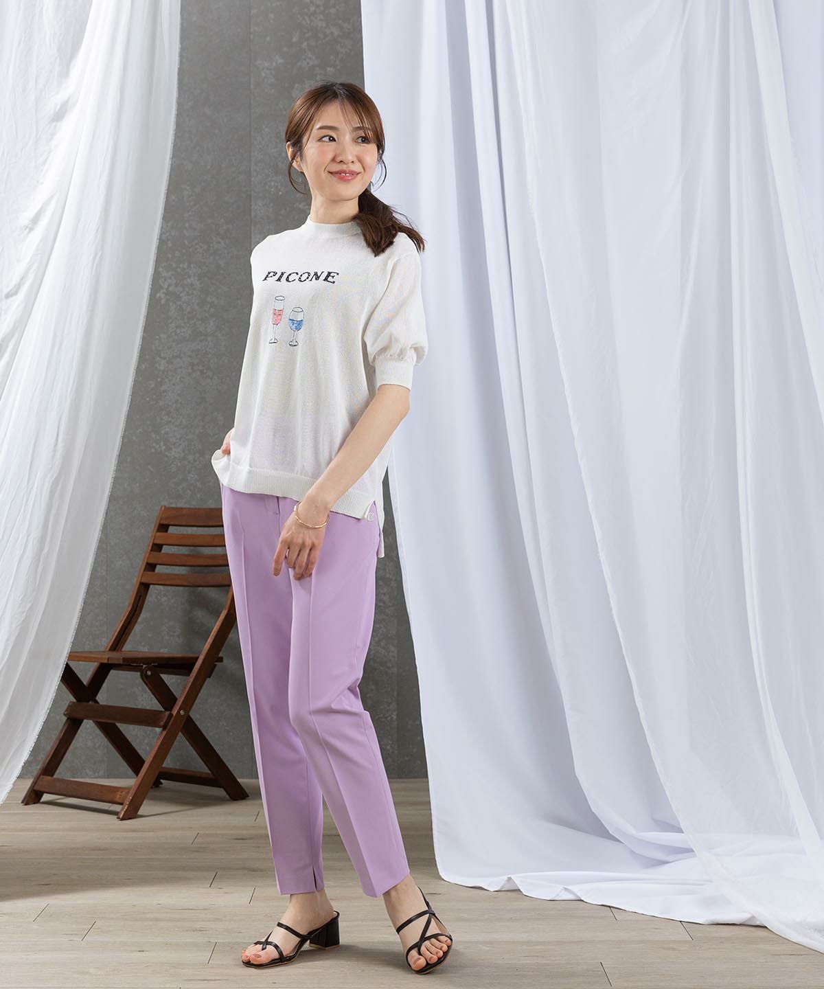 モデル着用画像(ライトパープル)