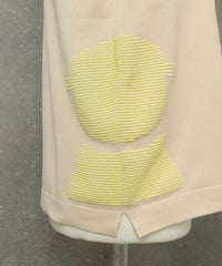 ウエスト装飾 ピコシルエット（ベージュ）