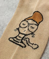 左袖のイラスト（ライトオレンジ）