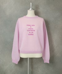 スパンコール刺繍ニット（ピンク）