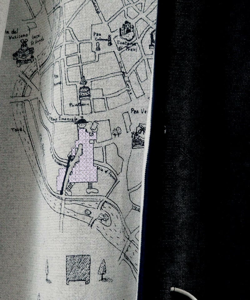 裏地の柄（ネイビー）