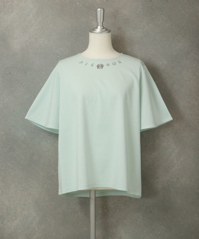 UV冷感フレア袖プルオーバー(ライトグリーン)