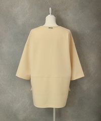 ポイント刺繍七分袖UVプルオーバー後（ベージュ）
