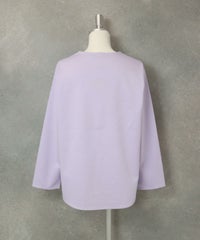 UV冷感ポンチ長袖プルオーバー後（ライトパープル）