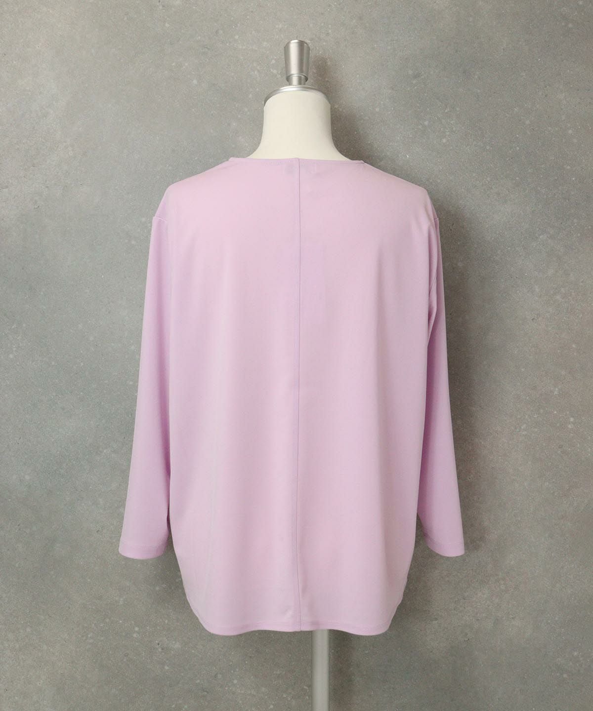 ビーズ刺繍冷感プルオーバー後（ピンク）