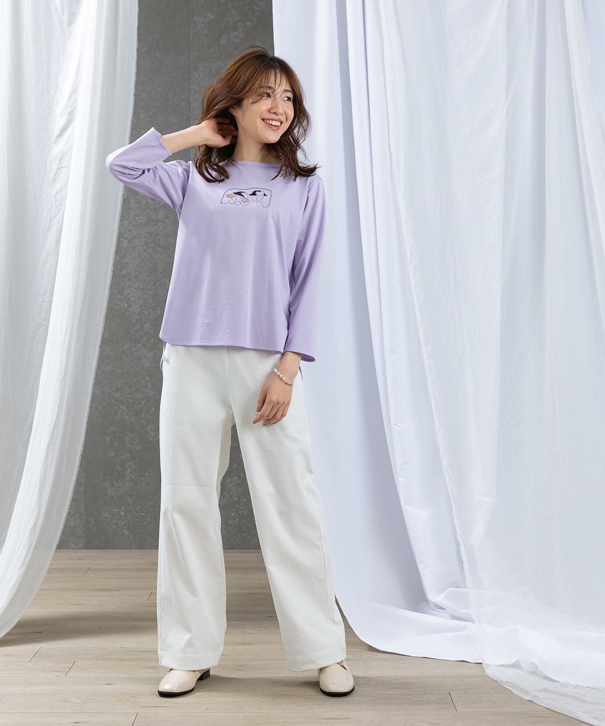 モデル着用（ライトパープル）