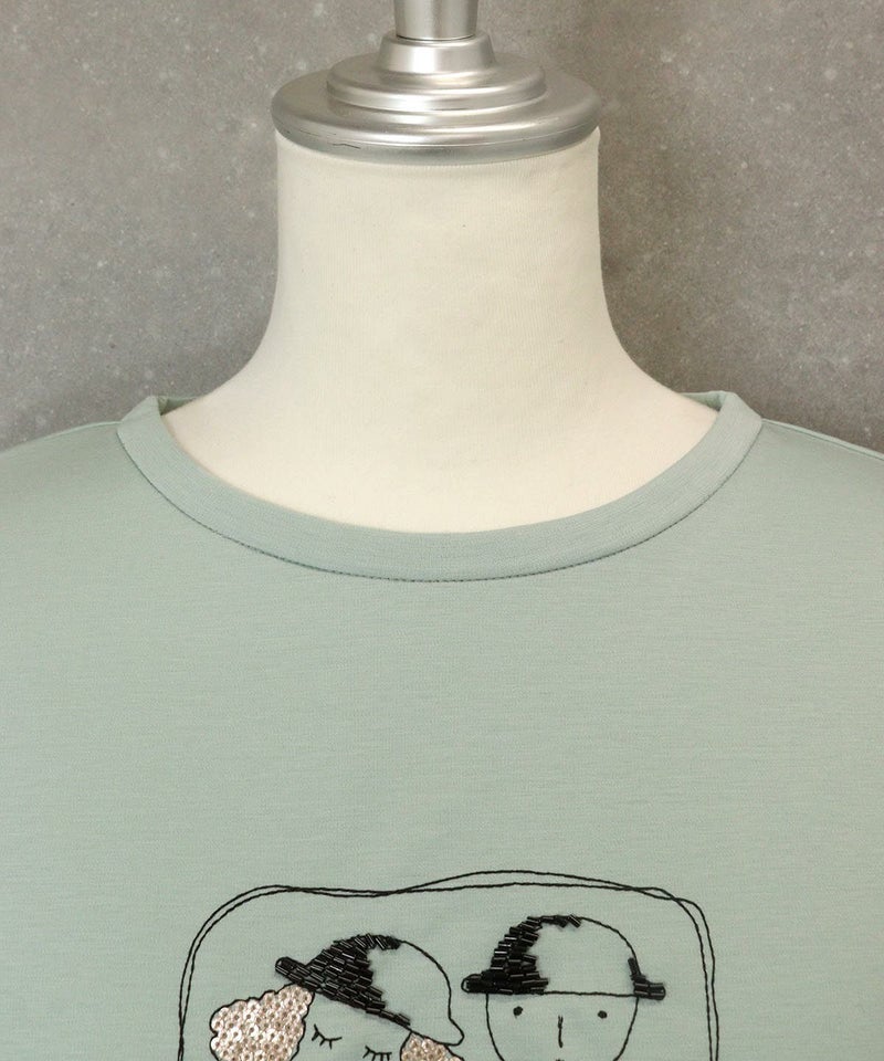 襟元（ライトグリーン）