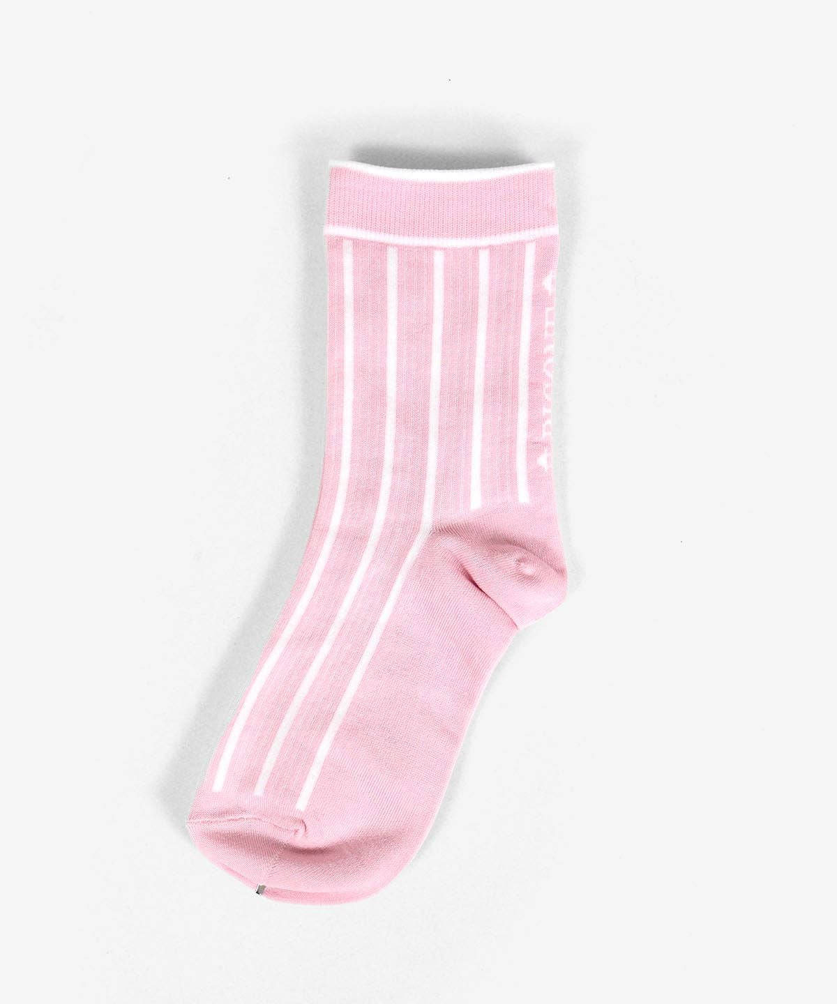 ストライプ柄ソックス（ピンク）