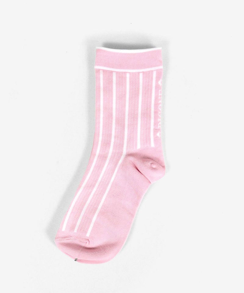 ストライプ柄ソックス（ピンク）
