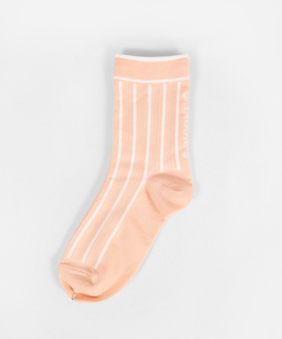 ストライプ柄ソックス（ピンク）