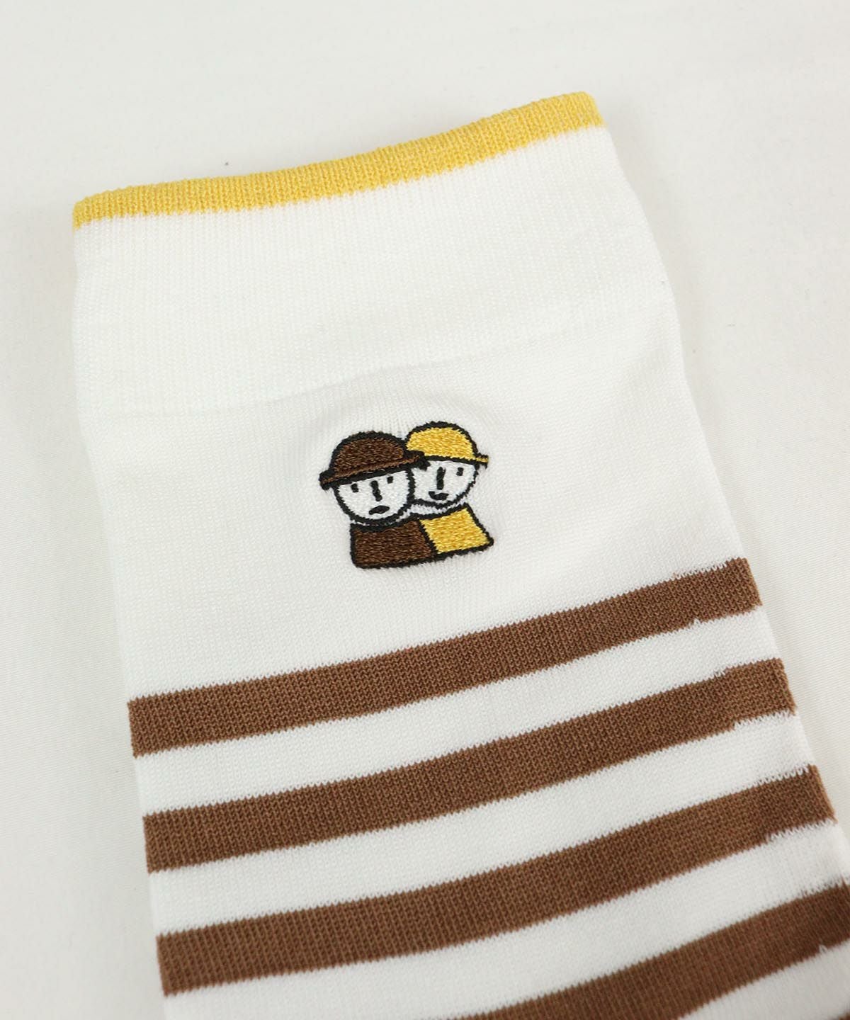 ピコ刺繍（ブラウン）