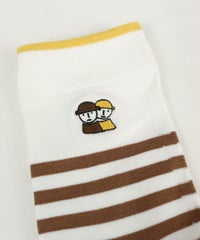 ピコ刺繍（ブラウン）