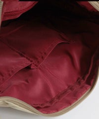 内側仕切りポケット（ベージュ×ブルー）