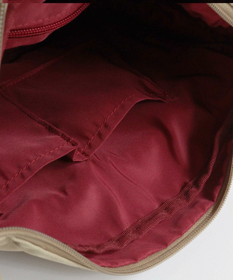 内側仕切りポケット（ベージュ×ブルー）