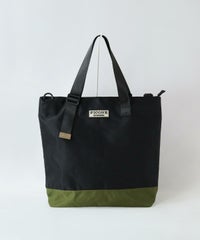 ショルダー付トートバッグ（ブラック）