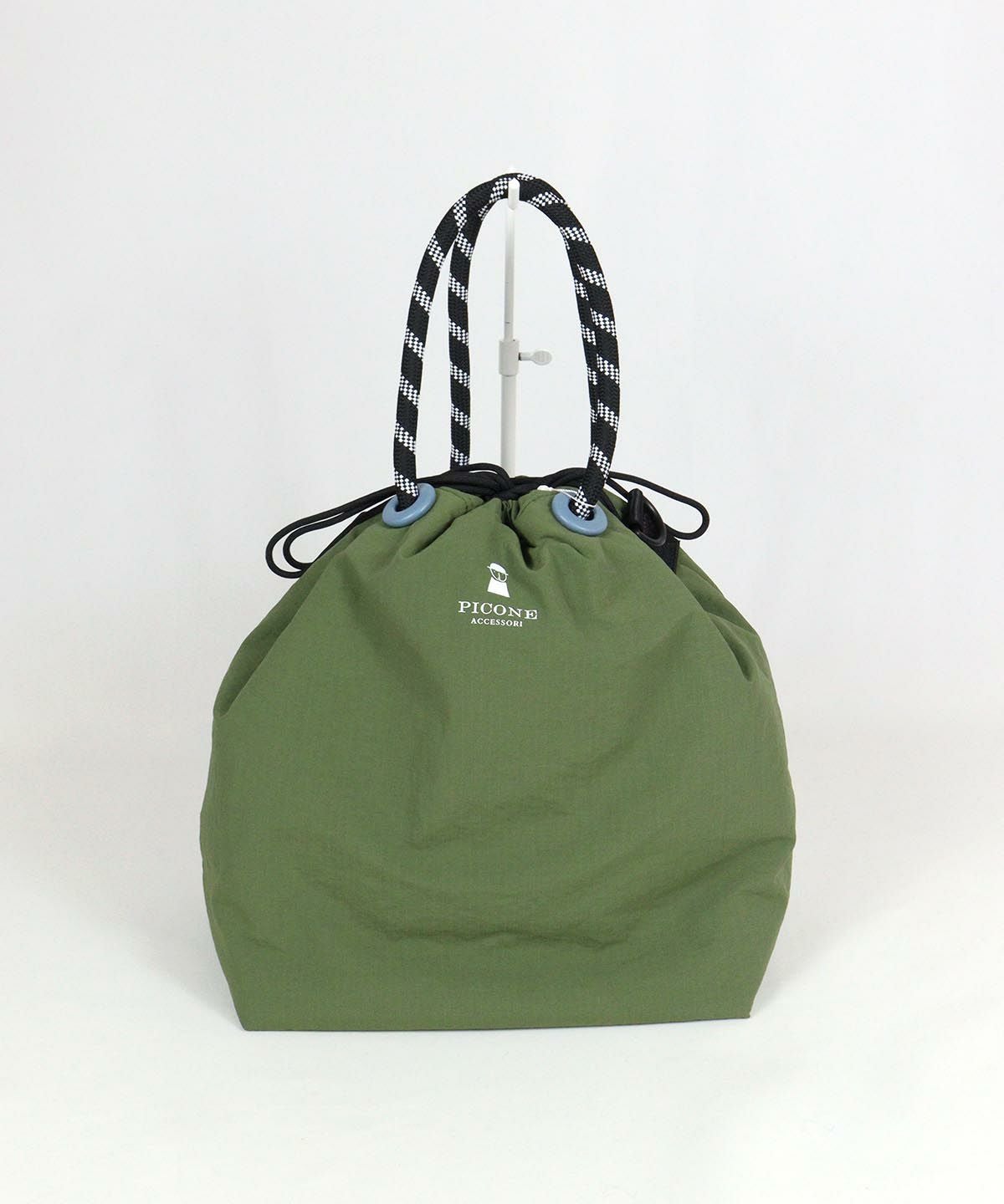 巾着バッグ（カーキ）