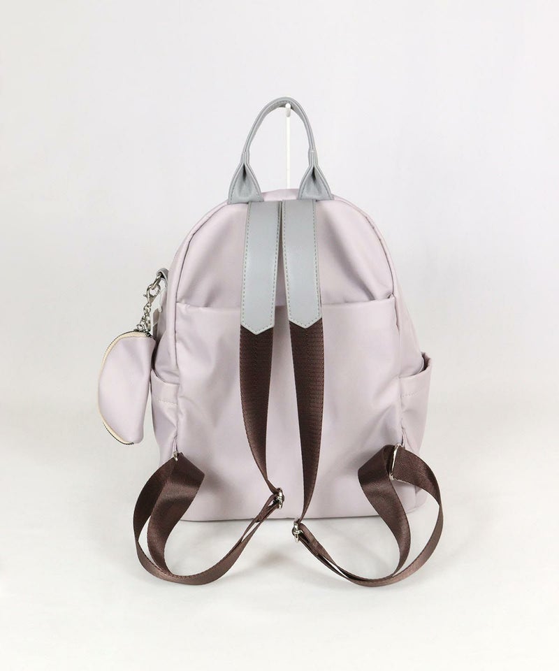ミニポーチ付リュックストラップ側（ライトパープル）