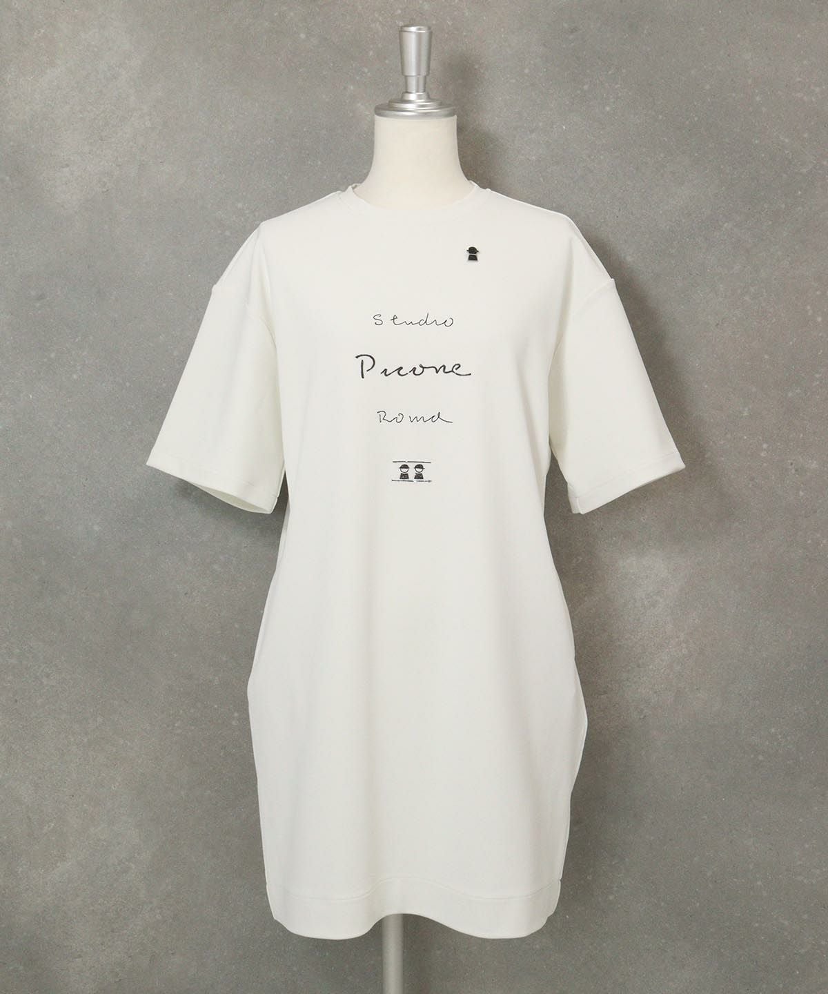 ワードロゴUVワンピース（ホワイト）