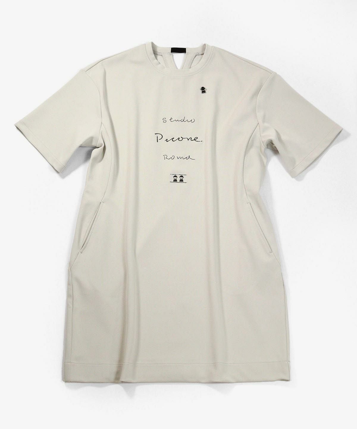 ワードロゴUVワンピース（ライトグレー）