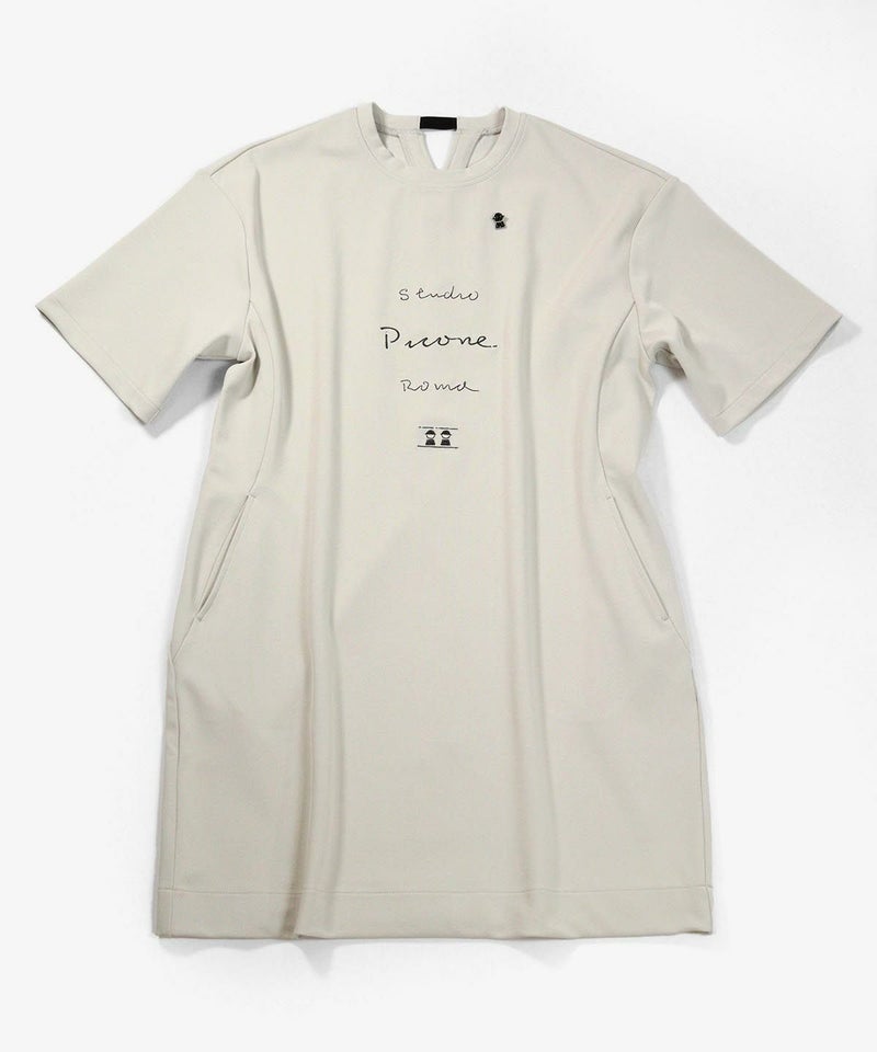 ワードロゴUVワンピース（ライトグレー）