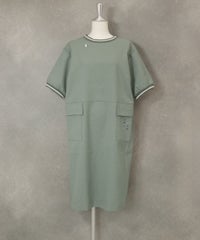 リブラインUV冷感ワンピース(ライトグリーン)