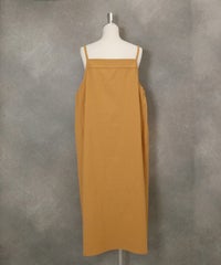 刺繍ポケットジャンパースカート後（オレンジ）