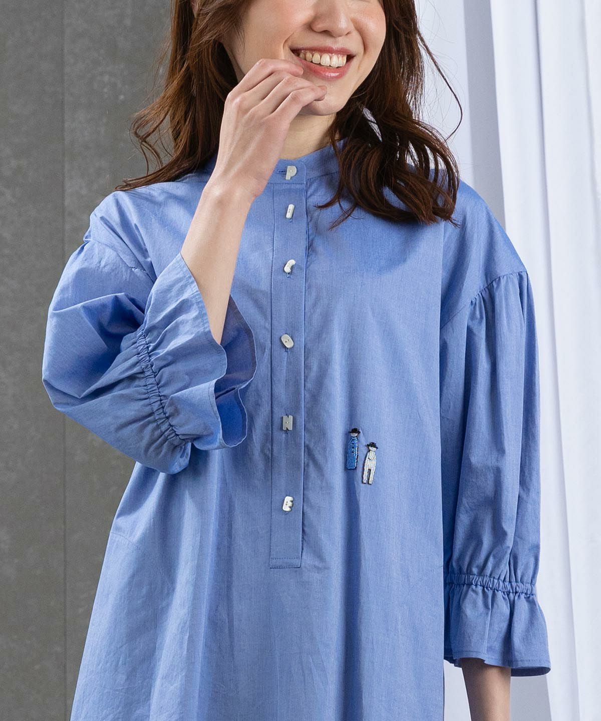 モデル着用画像（ライトブルー）