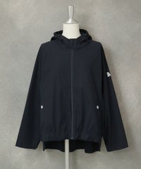 UV撥水バックギャザーブルゾン（ネイビー）