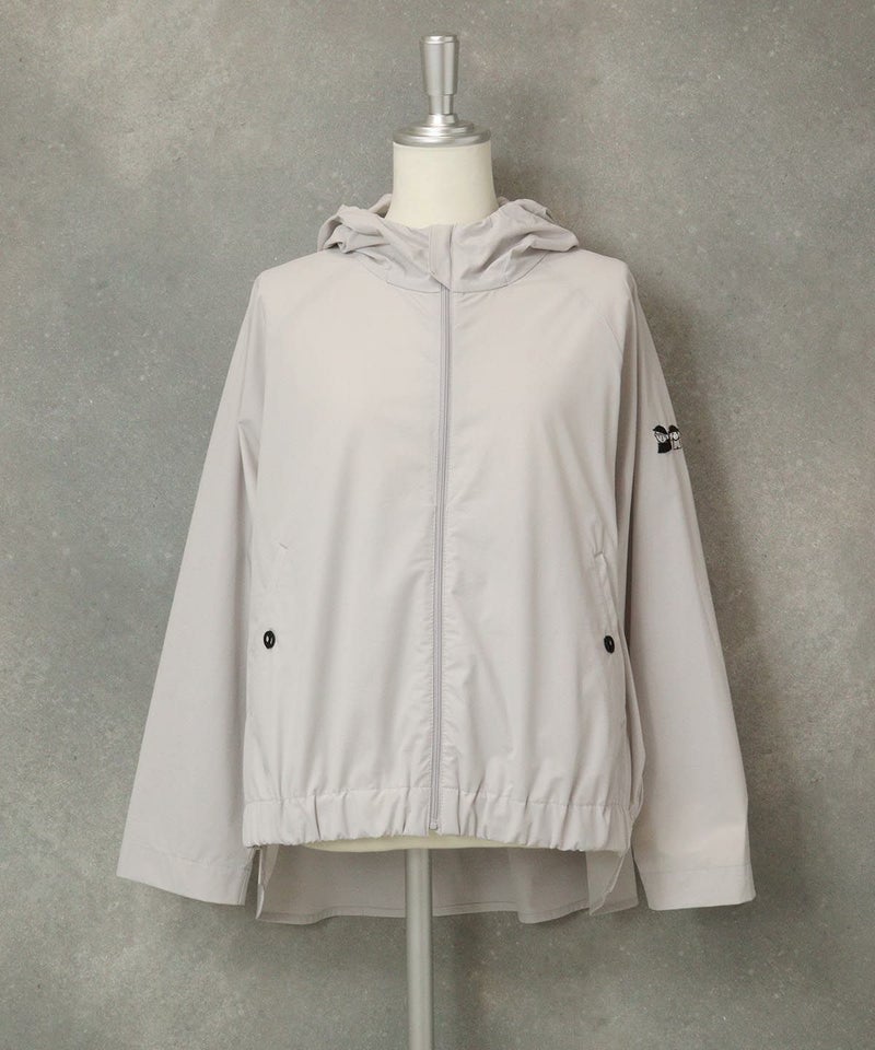UV撥水バックギャザーブルゾン（ライトグレー）