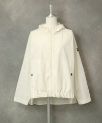 UV撥水バックギャザーブルゾン（ホワイト）