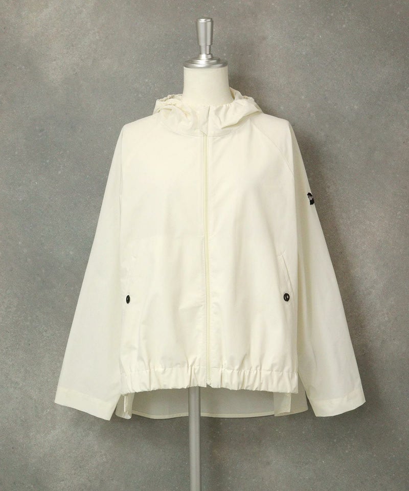 UV撥水バックギャザーブルゾン（ホワイト）