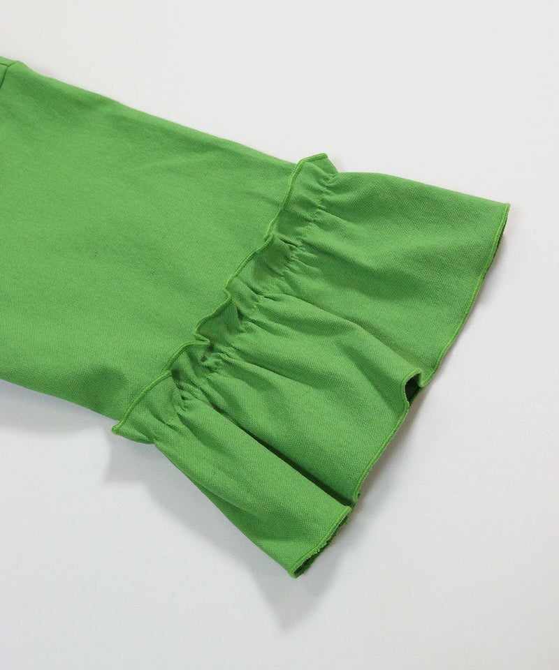 袖口部分（グリーン）