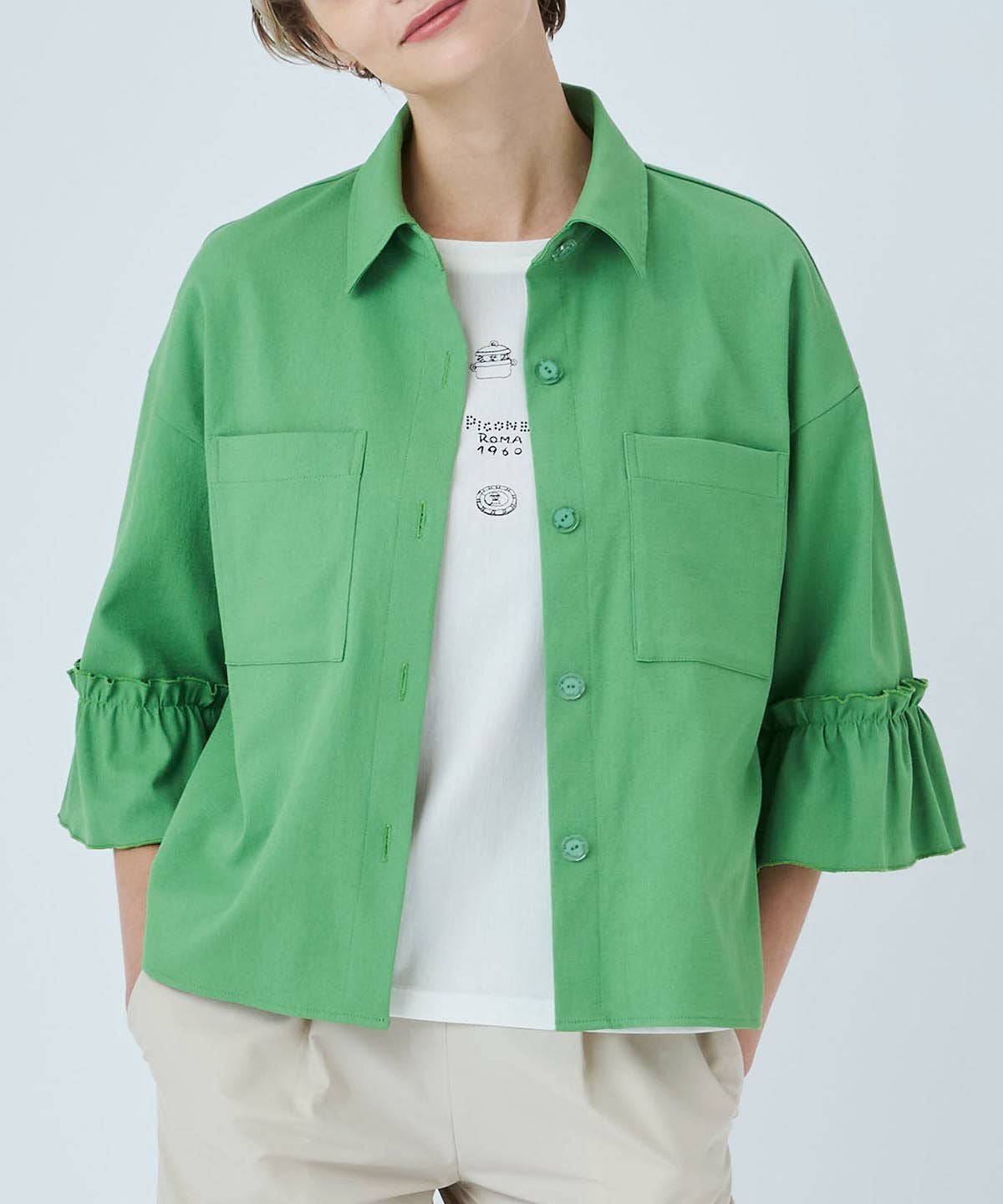 モデル着用画像（グリーン）