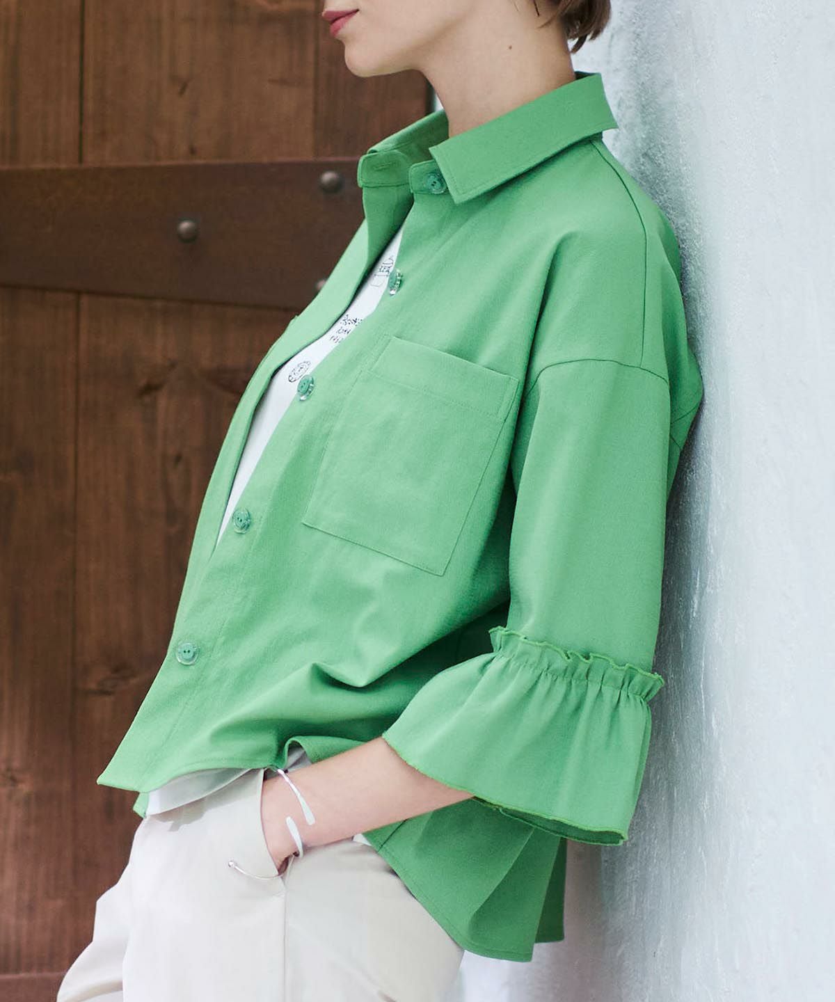 モデル着用画像（グリーン）