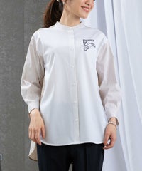 モデル着用画像（ホワイト×ベージュ）