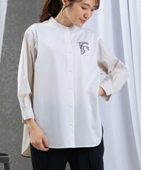 モデル着用画像（ホワイト×ベージュ）